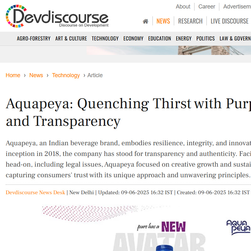 Devdiscourse: Purpose-Driven Entrepreneurship