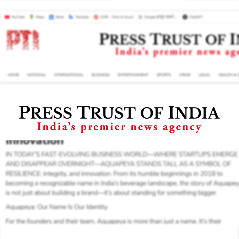 Highlighted in PTI News
